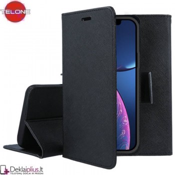 Telone dėklas su skyreliais - juodas (telefonams Apple Iphone 14 Pro)